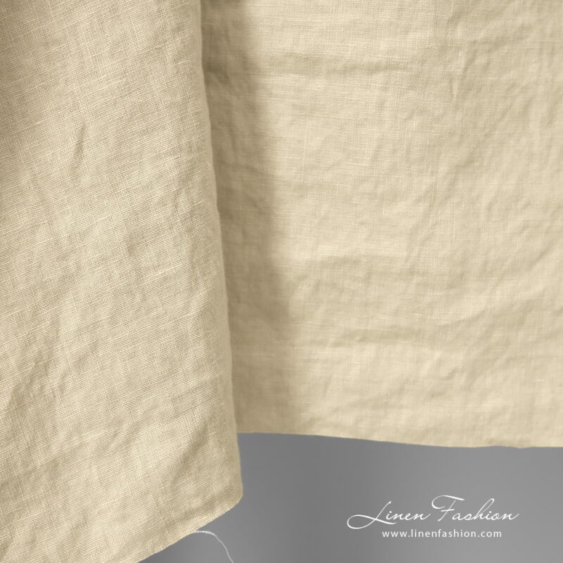 linen grey green fabric width 145cm.