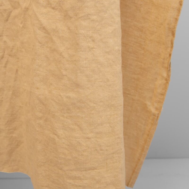 linen fabric yellow brown, wheat & ginger