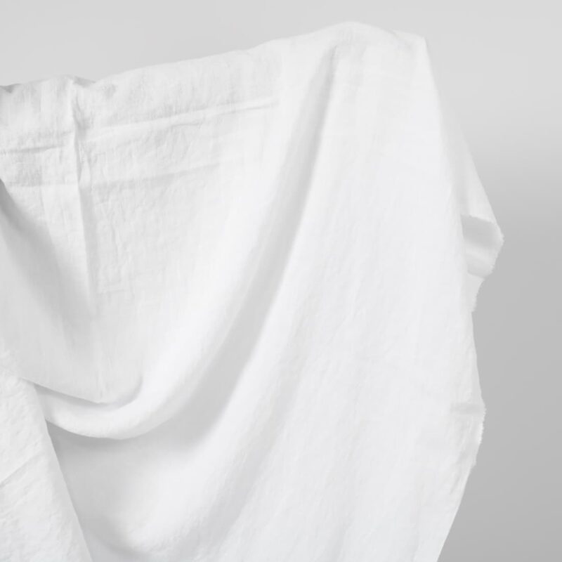 optic white washed linen fabric