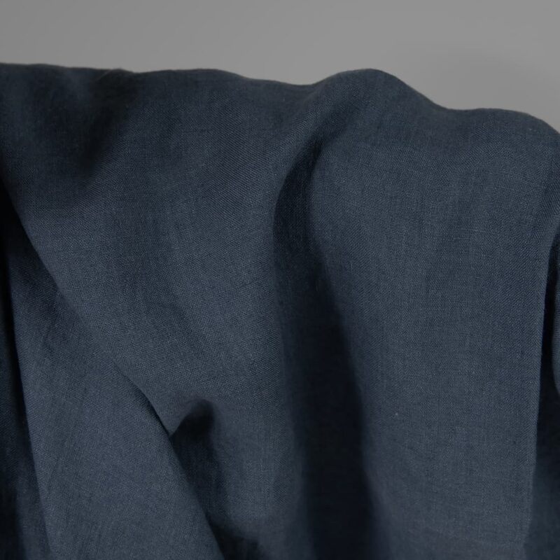 jeans blue linen washed fabric for garments