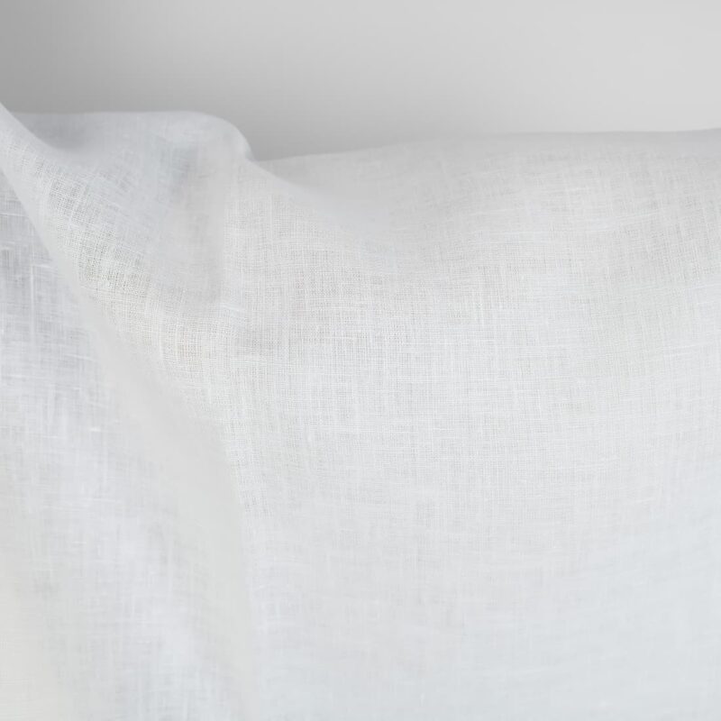 Linen fabric in plain off-white colour product photo