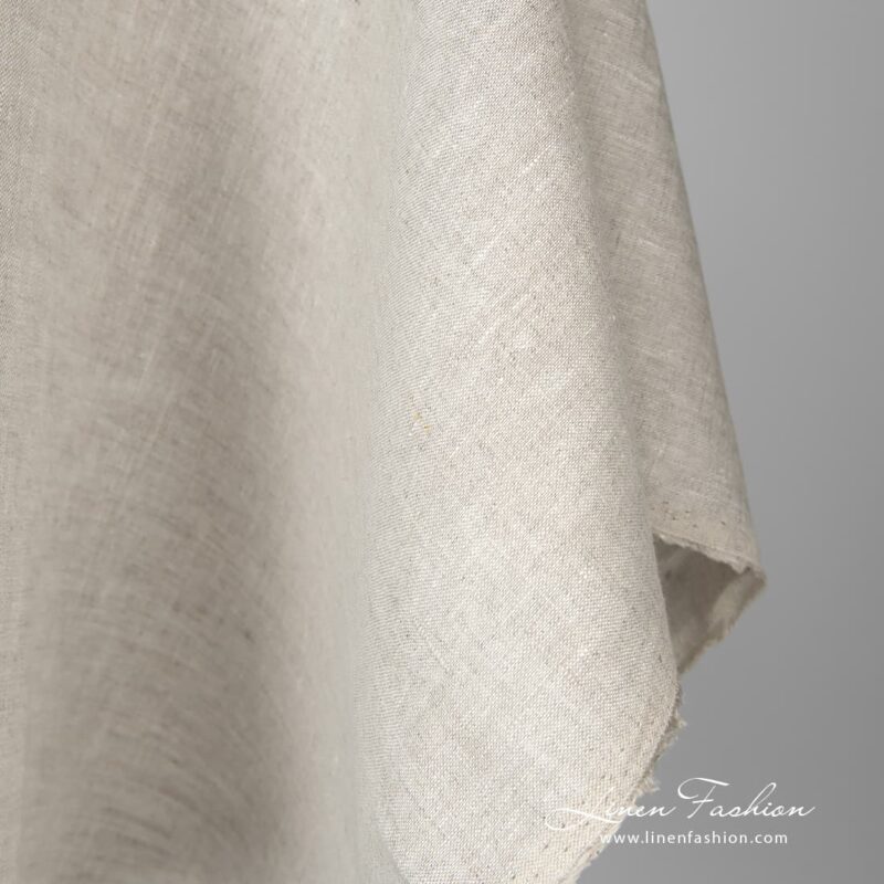 Linen fabric in light grey can be used to make many home decor and clothing items