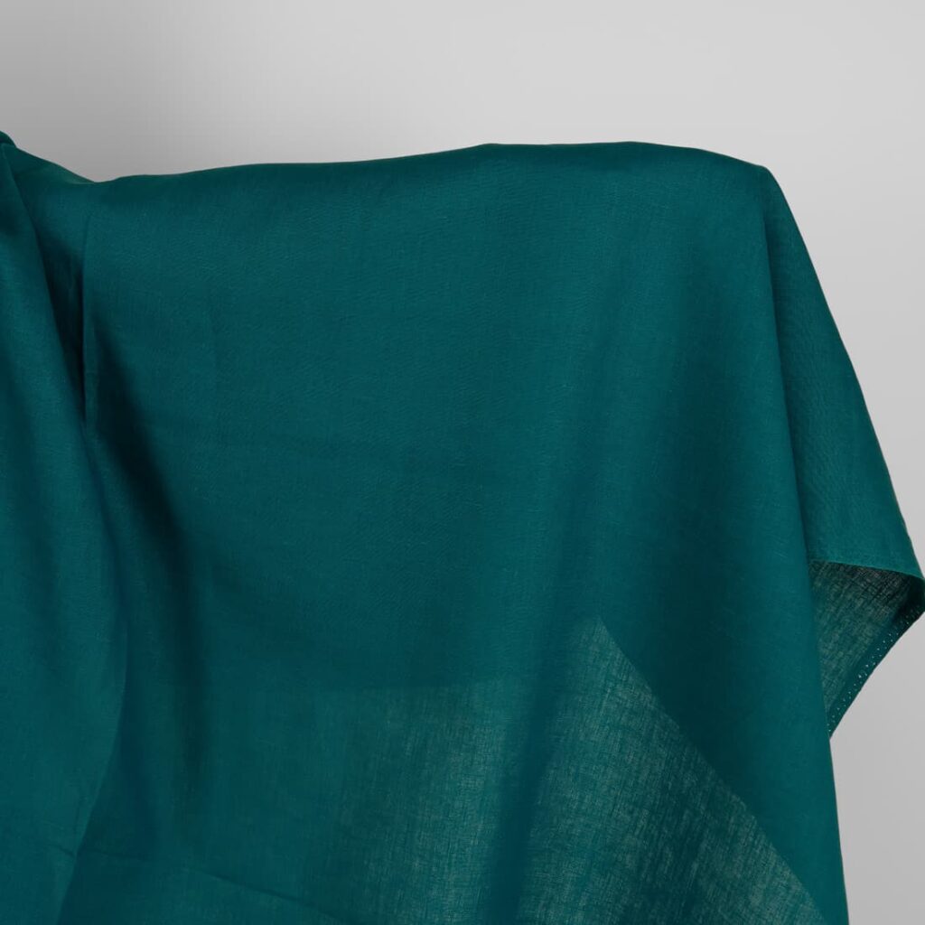 Linen fabric in lyons blue colour