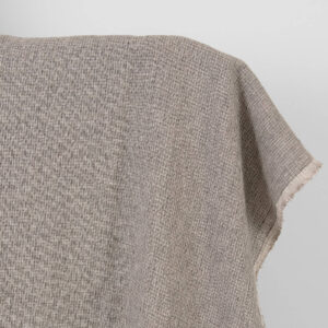 Leinenstoff rosa-braun gemustert gewaschen 6 Washed linen fabric pink-black small pattern