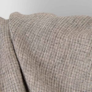 Leinenstoff rosa-braun gemustert gewaschen 5 Washed linen fabric pink-black small pattern, specially softened