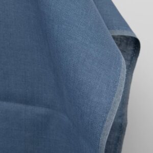 Linen fabric jean blue, pure linen
