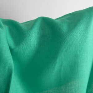 Pure linen fabric in green texture