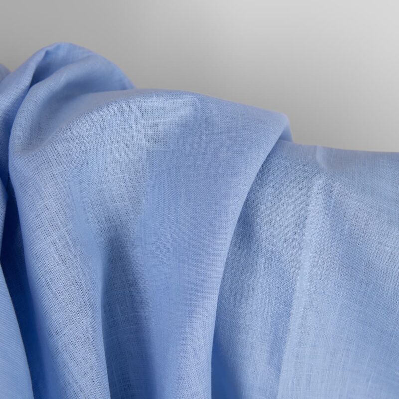 Light blue linen fabric texture