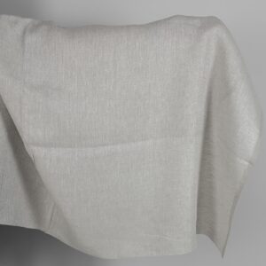 Leinenstoff, hellgrau, Diamantmuster 9 Beige linen fabric in a diamond pattern