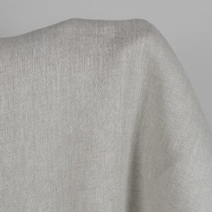 Leinenstoff, hellgrau, Diamantmuster 12 Beige linen fabric in a diamond pattern close up detail