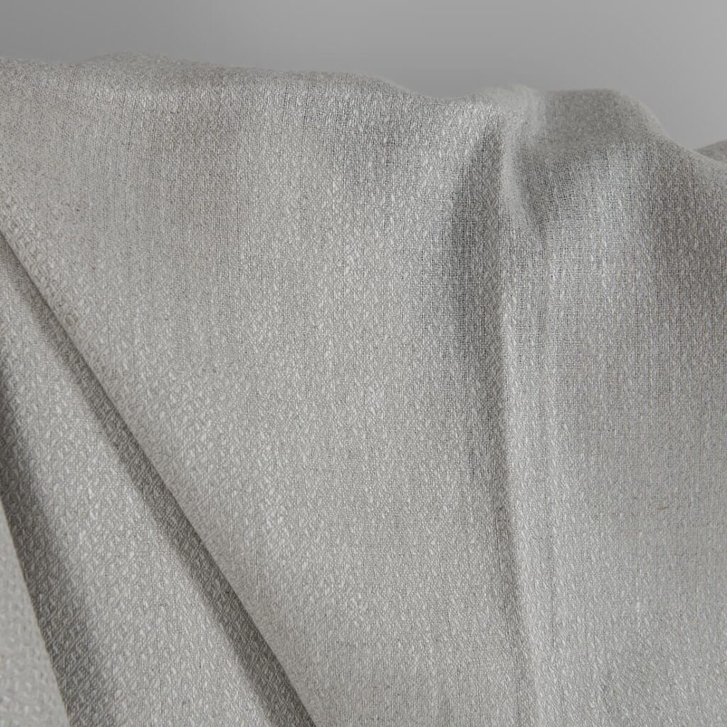 Leinenstoff, hellgrau, Diamantmuster 2 Beige linen fabric in a diamond pattern product photo