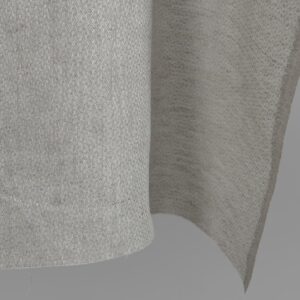 Leinenstoff, hellgrau, Diamantmuster 11 Beige linen fabric in a diamond pattern edge