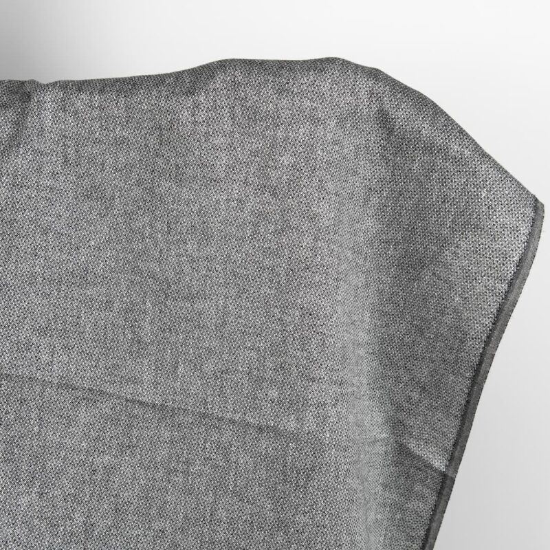 Linen fabric in diamond pattern black and white