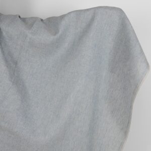 Linen fabric grey-blue melange