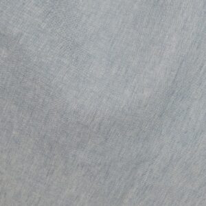 Linen fabric grey-blue melange close up detail