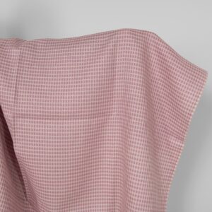 Linen fabric grey lilac structural pattern
