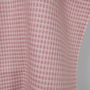Linen fabric grey lilac structural pattern, fabric edge