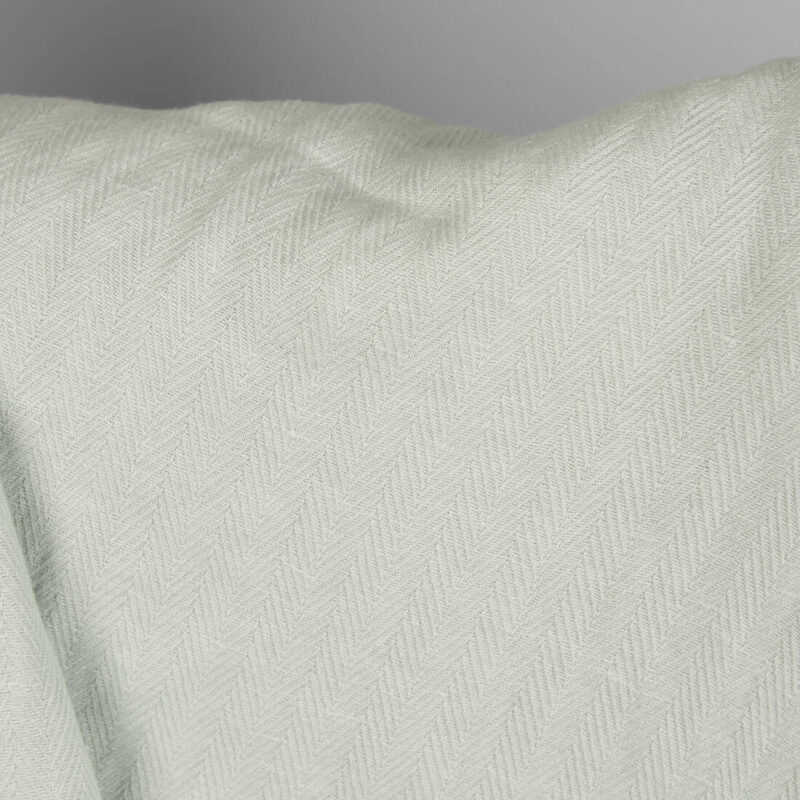 Linen cotton fabric in herringbone pattern