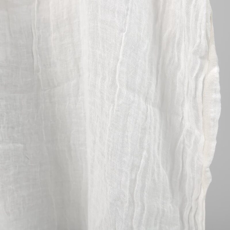Off-White Transparent Linen Fabric, 150cm