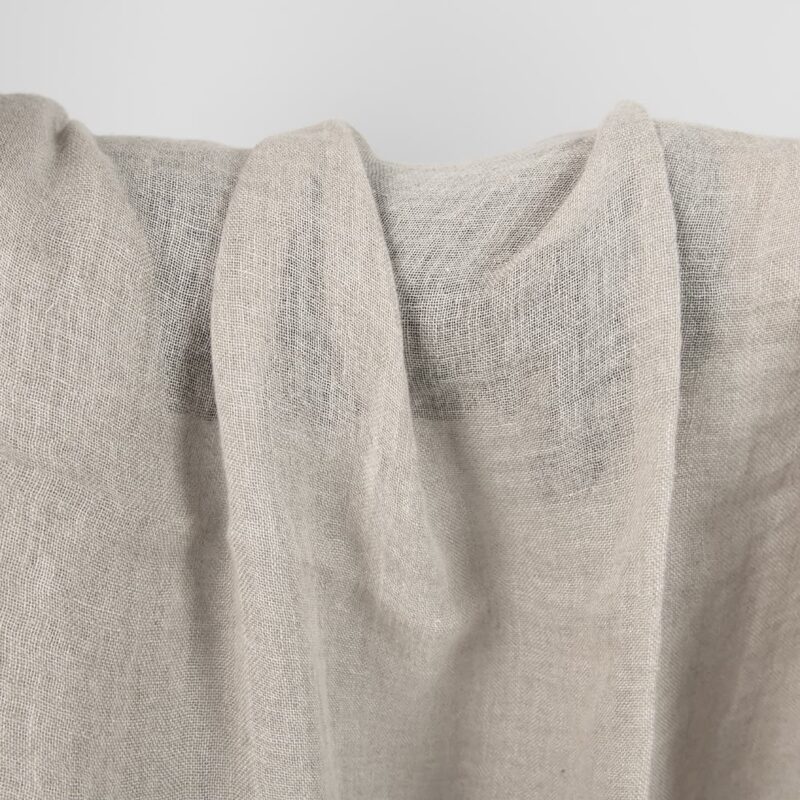 Natural linen washed gauze fabric, width 150cm