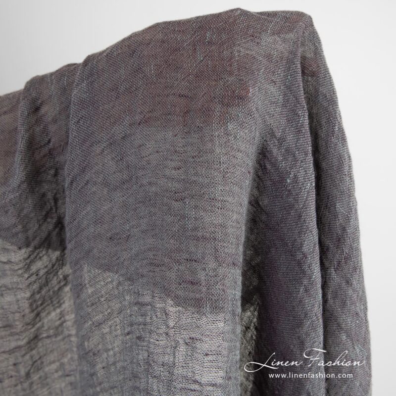 Transparent linen fabric, washed