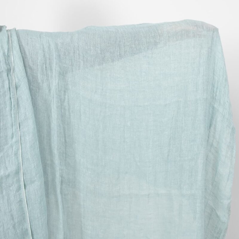 mint linen gauze fabric washed
