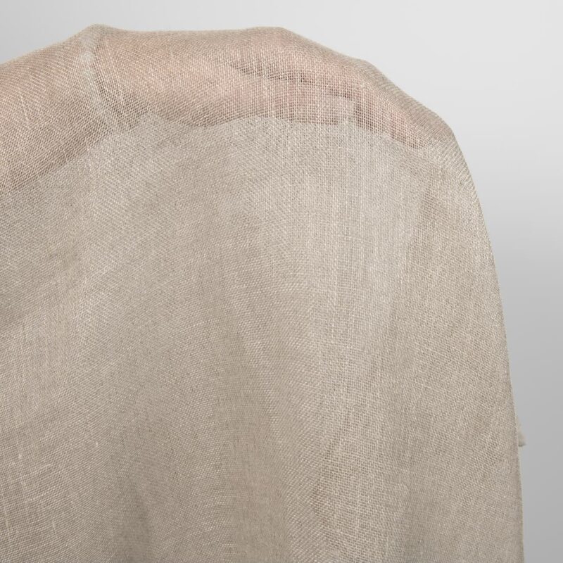 Natural linen gauze fabric, not washed