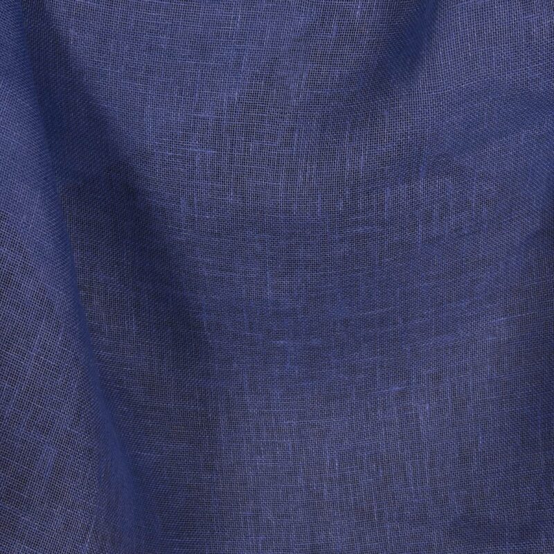 Leinenstoff transparent blau