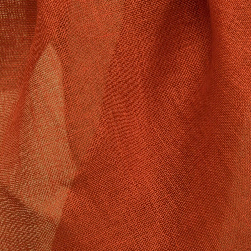 Gauze red linen fabric