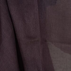 Transparent linen fabric in dark violet colour texture