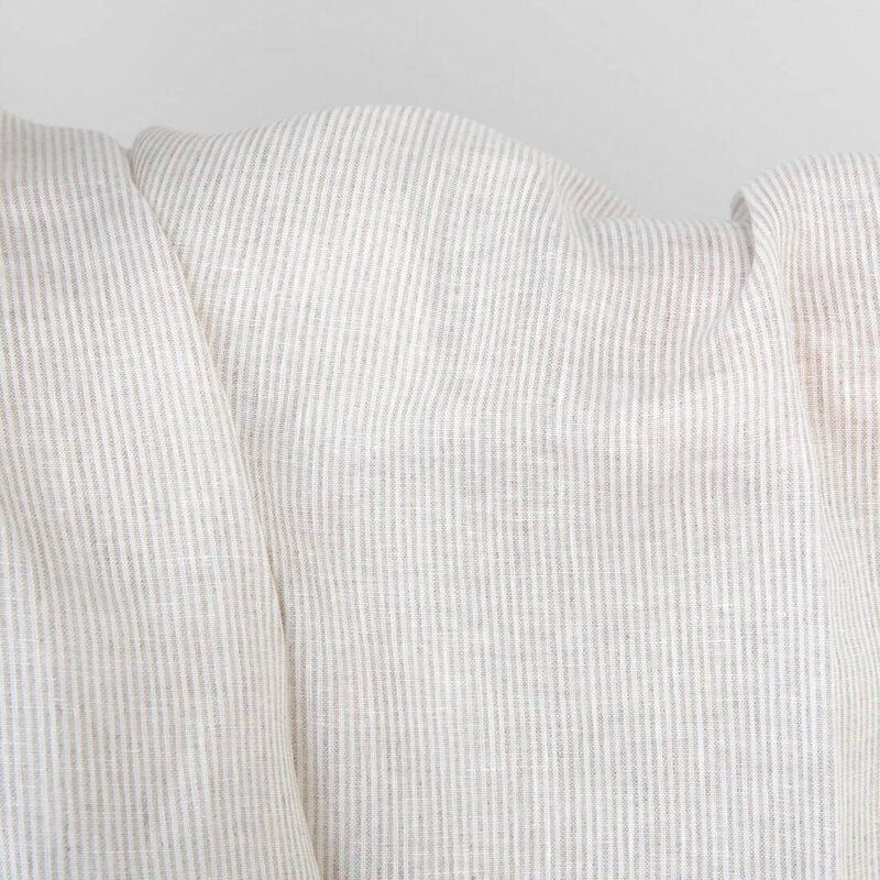 Linen fabric white and natural