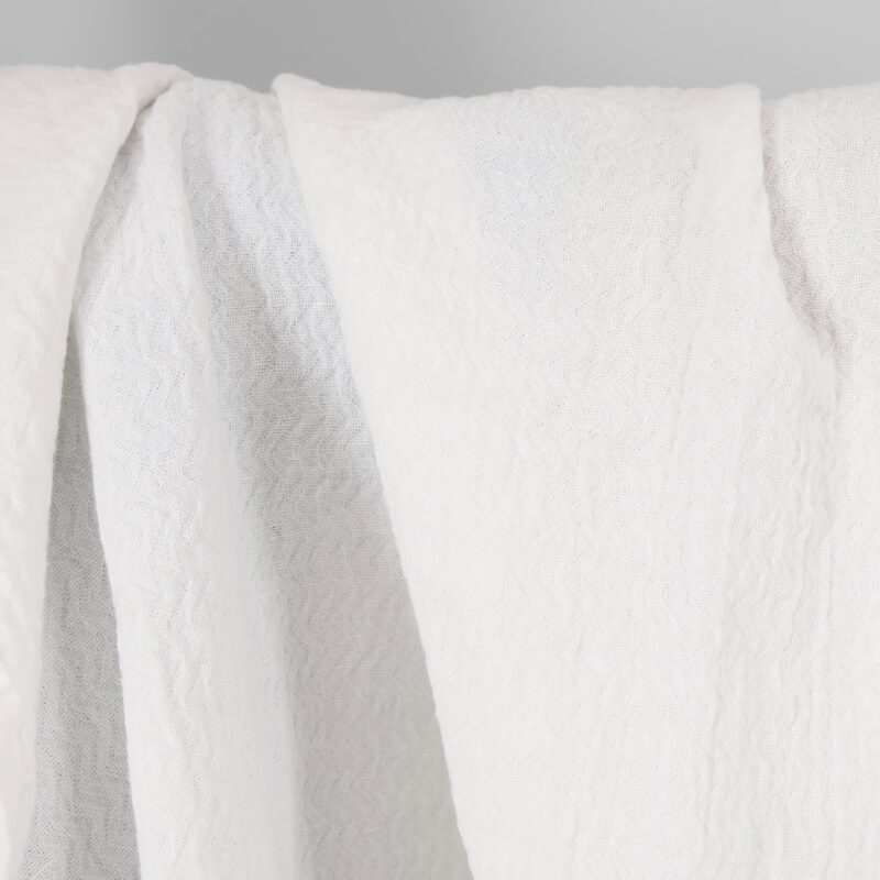 white linen cotton fabric zigzag, Jacquard.