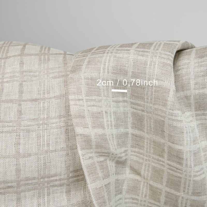 linen jacquard fabric squares 2cm.