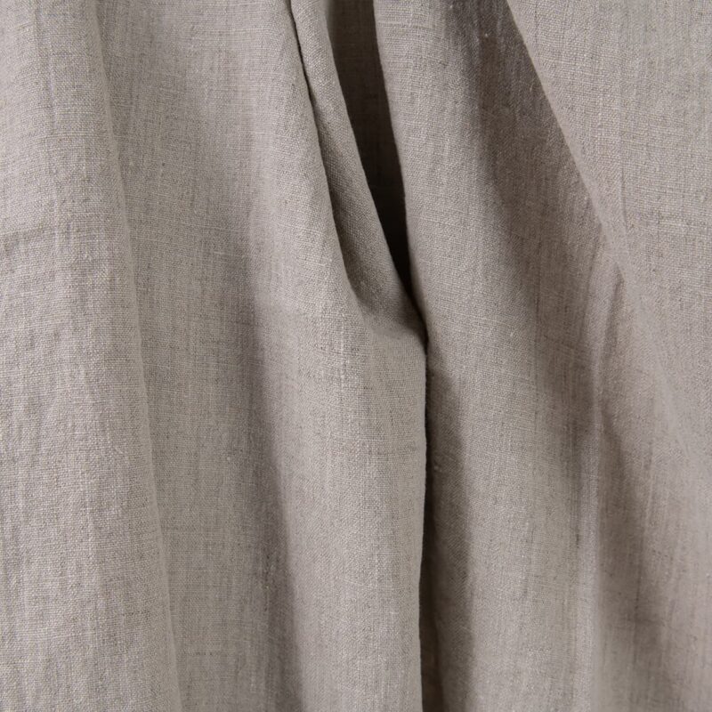 Washed heavy linen fabric natural colour product detail
