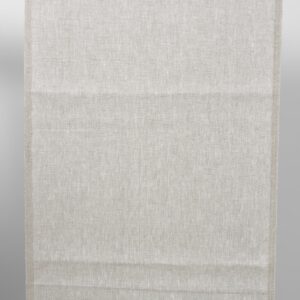 Light grey narow pure linen plain fabric
