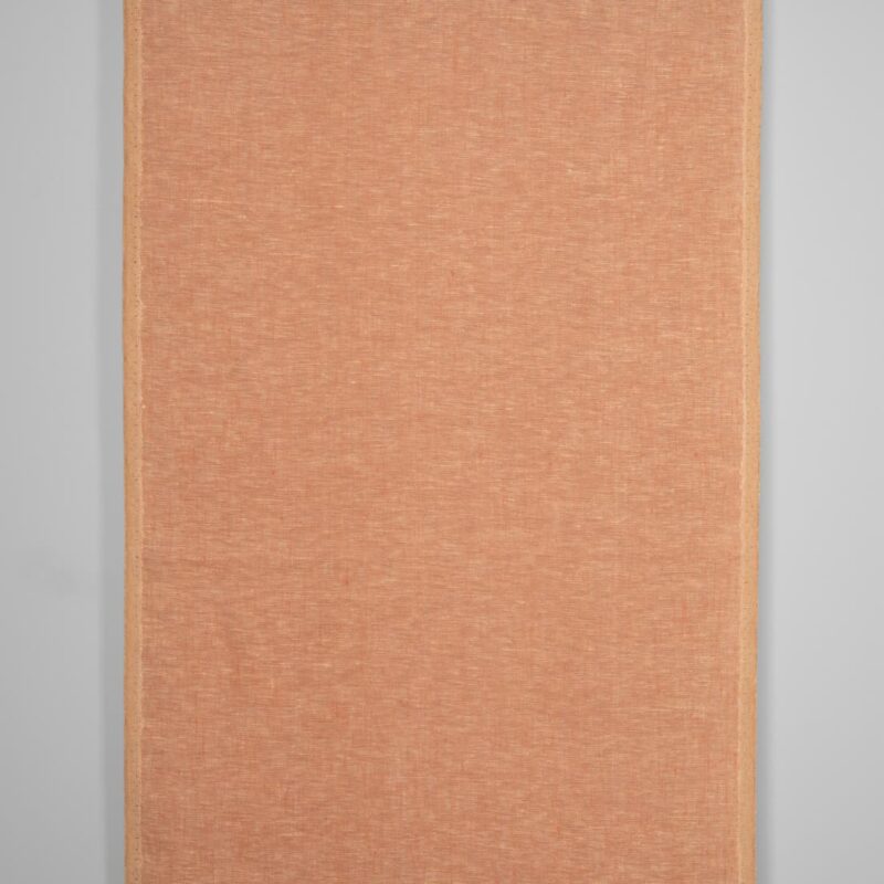 Narrow linen fabric in cream and nude colour melange