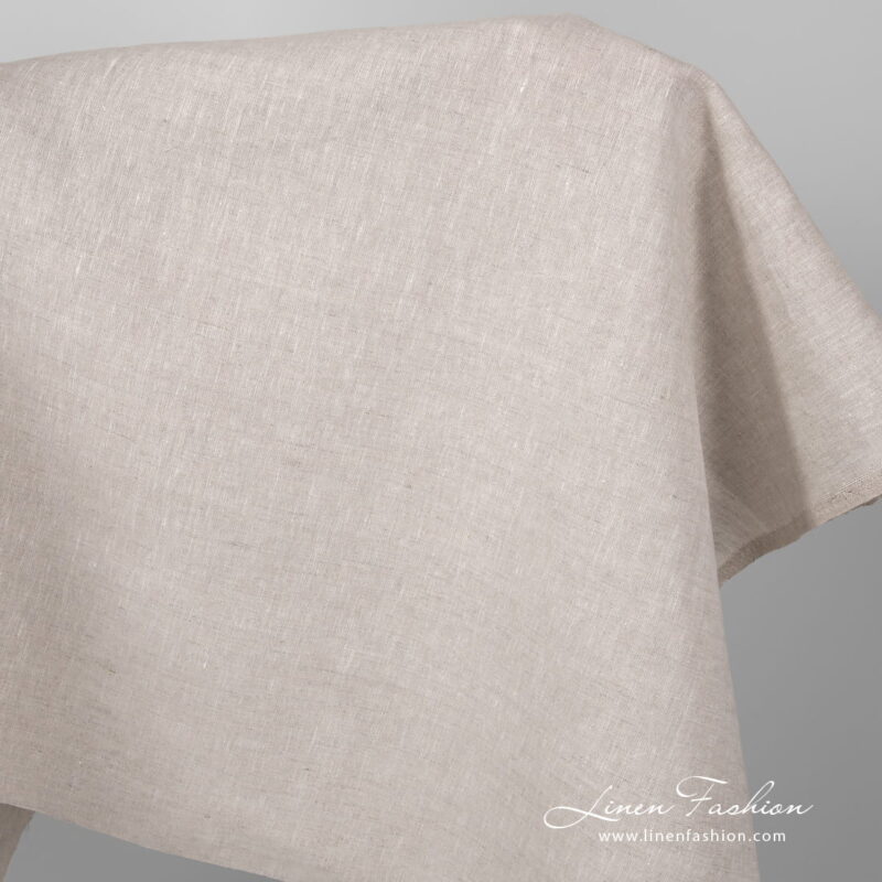 Linen light grey fabric