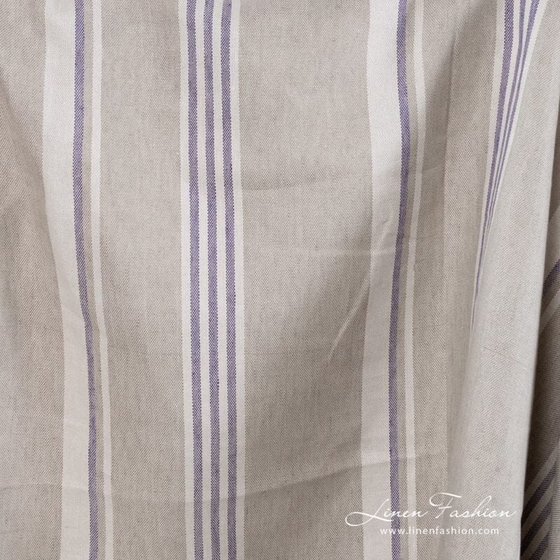 Linen fabric in light beige.