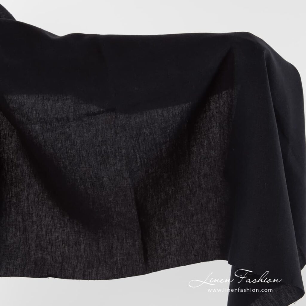 Linen navy fabric.