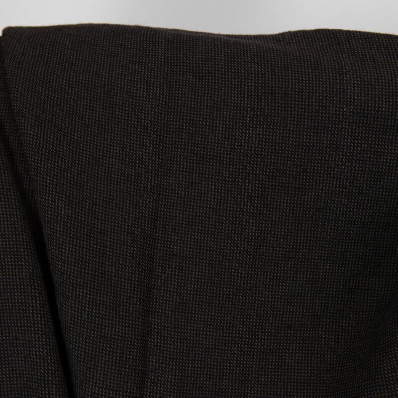 Washed linen cotton fabric in black.