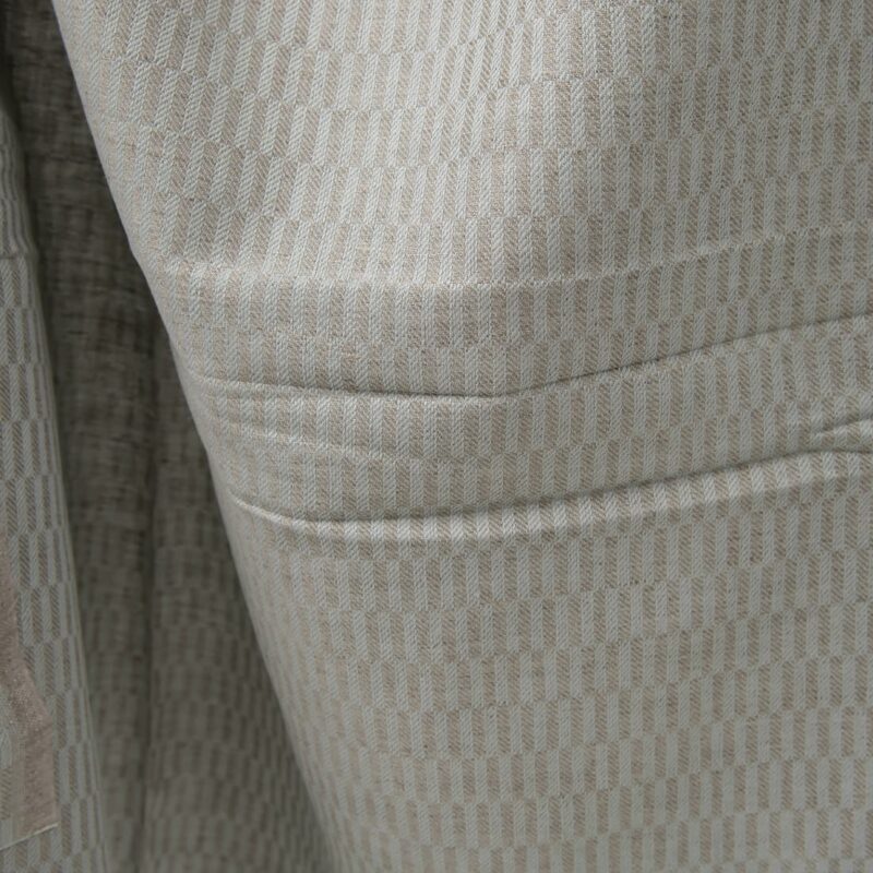 Blue and grey patterned linen cotton fabric texture