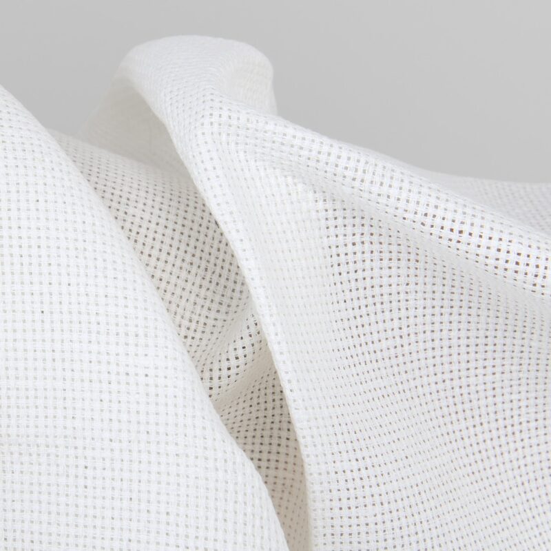 Linen cotton white canvas fabric texture
