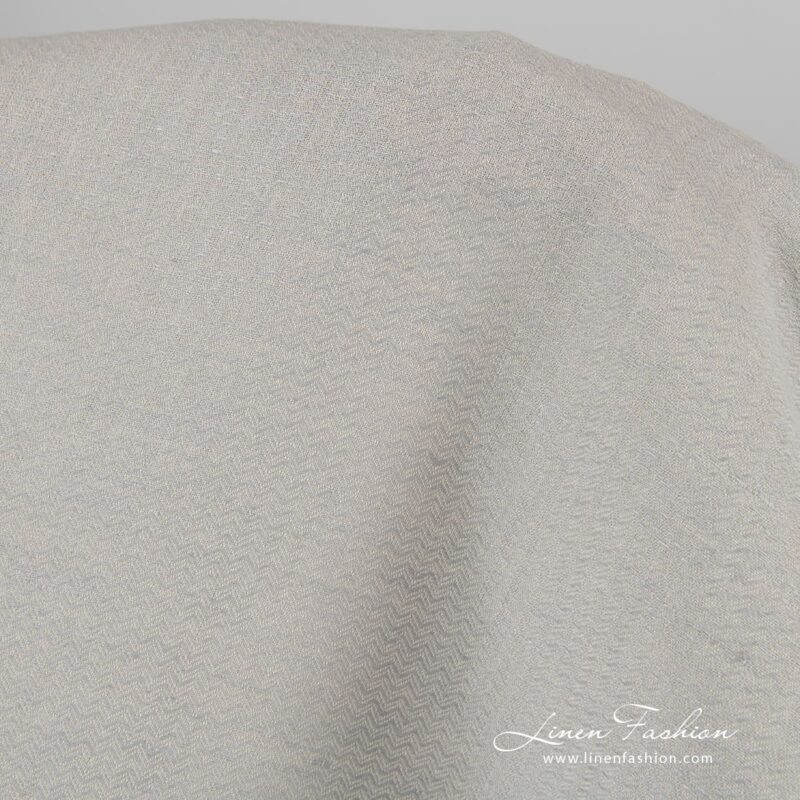 Linen cotton fabric in bluish grey color, perfect for clothes and home textile