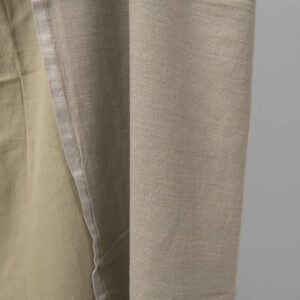 Olive green washed fabric double-sided texture