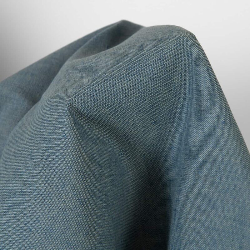 Grünlich-blau meliertes Halbleinen – Bild 3
