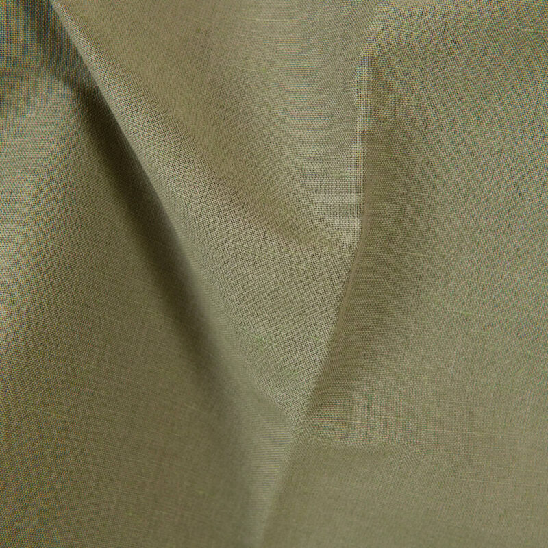 Beige-grün meliertes Halbleinen – Bild 3