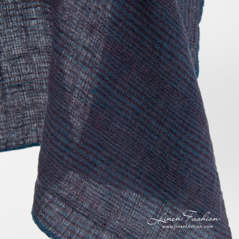 Washed purple linen fabric.