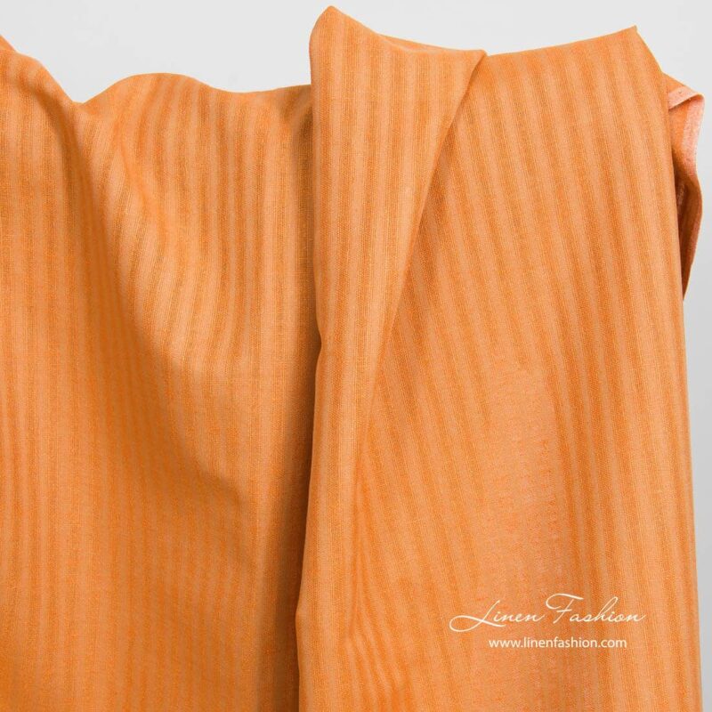 Halbleinen orange gestreift