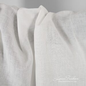Off-white linen fabric, perfect for clothes and home textile