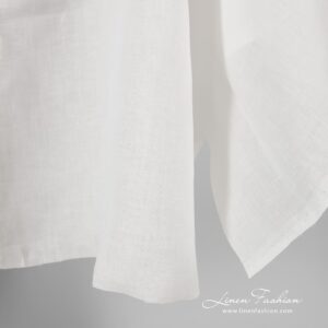 100% linen fabric in off-white color